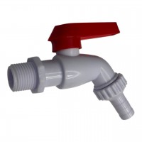 Кран ВРК пластик Червона ручка 1/2X3/4 (240 шт) Q8055B
