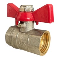 Кран кульовий 1/2" В.В. метелик  ABS (176/22 шт.)