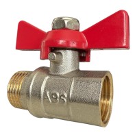 Кран кульовий 1/2" В.З. метелик ABS (160/20 шт.)