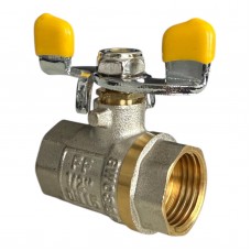 Кран кульовий для газу 3/4" В.В. метелик WATER