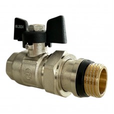 REIGER ПЛЮС Кран кульовий з американкою 1/2" прямий метелик (96/12 шт)