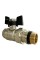 REIGER ПЛЮС Кран кульовий з американкою 3/4" прямий метелик (64/8 шт)