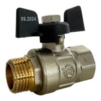 REIGER ПЛЮС Кран кульовий 1/2" ЗВ метелик (96/12 шт.)