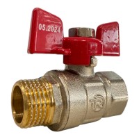 REIGER Кран кульовий 3/4" ЗВ метелик (80/10 шт.)