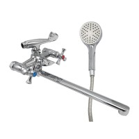 MILLZ MZX G6-C027 Змішувач для ванни вент.плоский гусак